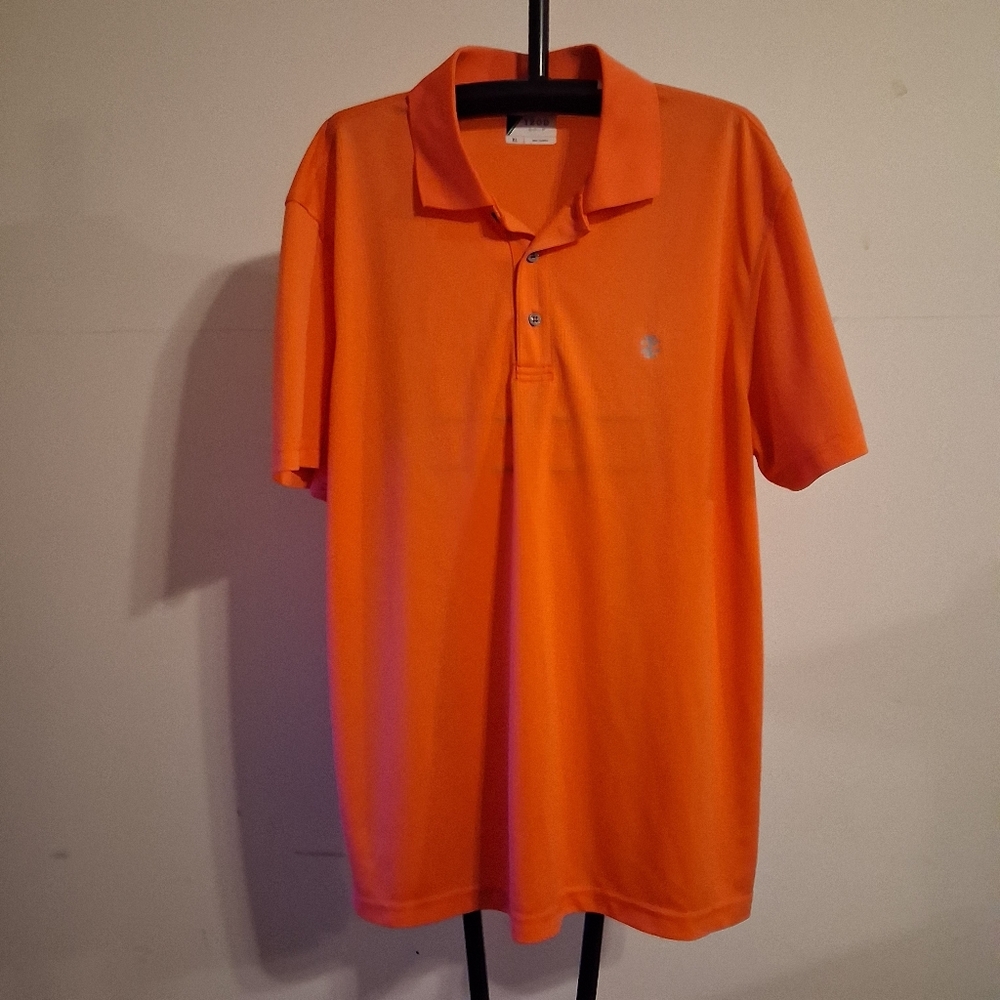 Izod Golf Polo Shirt Mens XL Orange